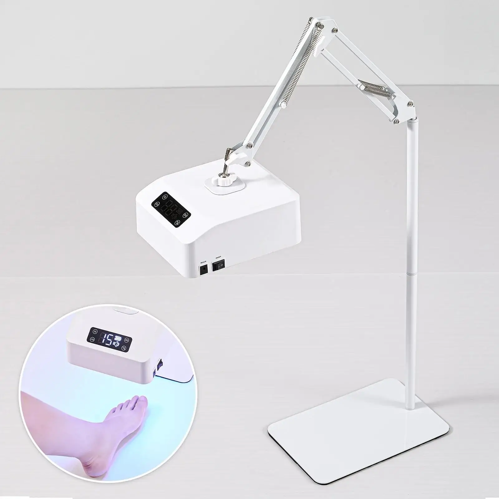 35W nails supplies salon station lights therapy machine uv led curing system dryer foot floor manicure lamp for pedicure