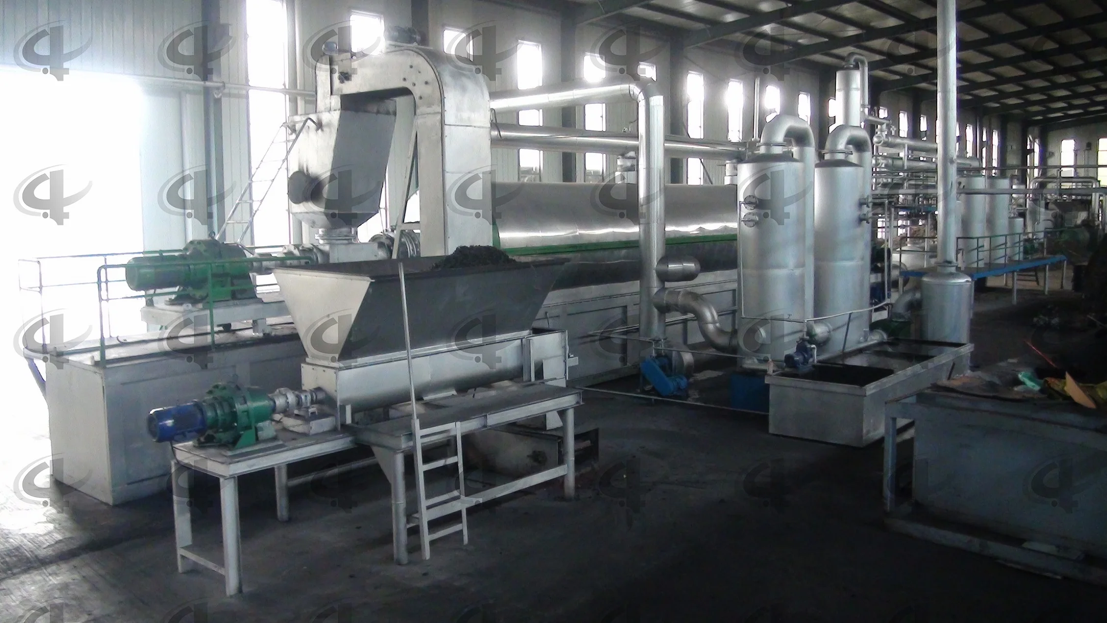 High Quality Factory Price continuous recycle tires to thermolysis oil plant