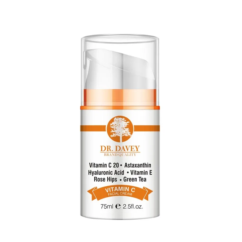 VITAMIN C FACIAL CREAM Vitamin C 20 Astaxanthin Hyaluronic Acid Vitamin E Rose Hips . Green Tea MOISTURIZER Cream