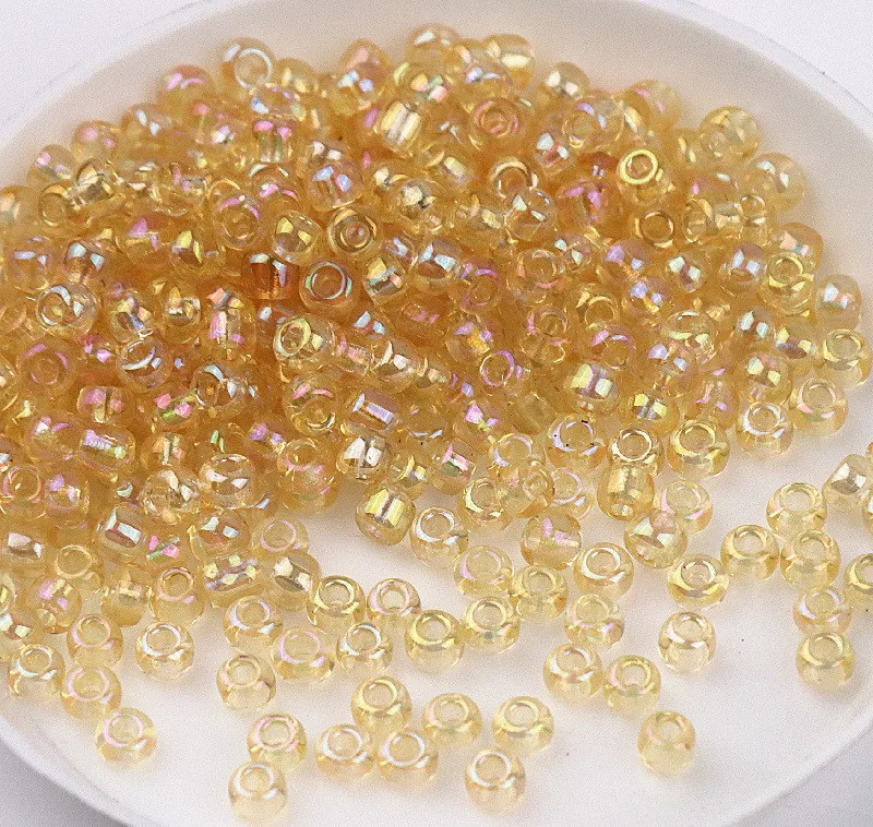 Multi Size Crystal Glass Beads DIY Handmade Beaded Accessories AB color Crystal Seed Glass Beads For Jewelry Making