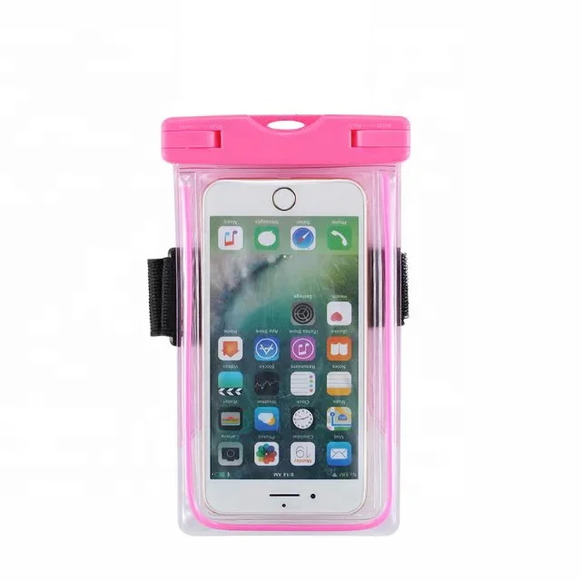 Mobile Phone Can Touch the Screen Transparent Swimming Dust-proof Neck Phone Cover Diving Waterproof bag