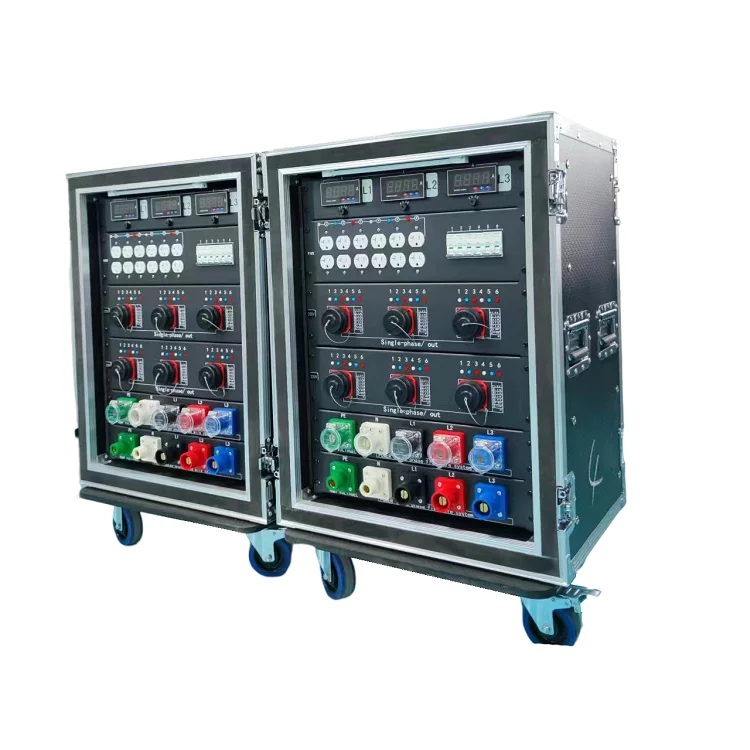 3 phase power distribution equipment 19 pole socapex power distro box