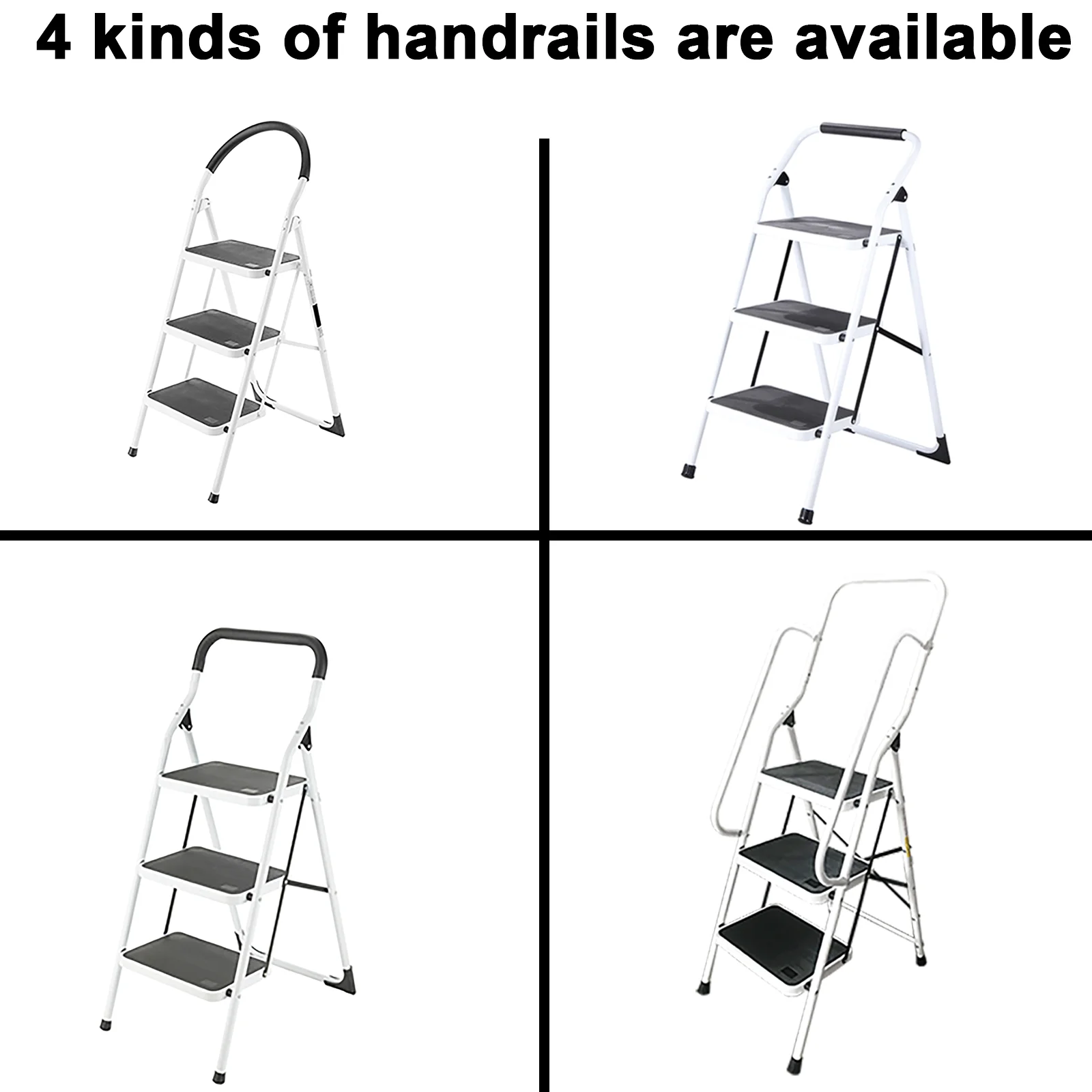 Wholesale Steel Ladder Foldable House Use Purpose Steel Ladder Step Ladder Space Saving Household For Sale