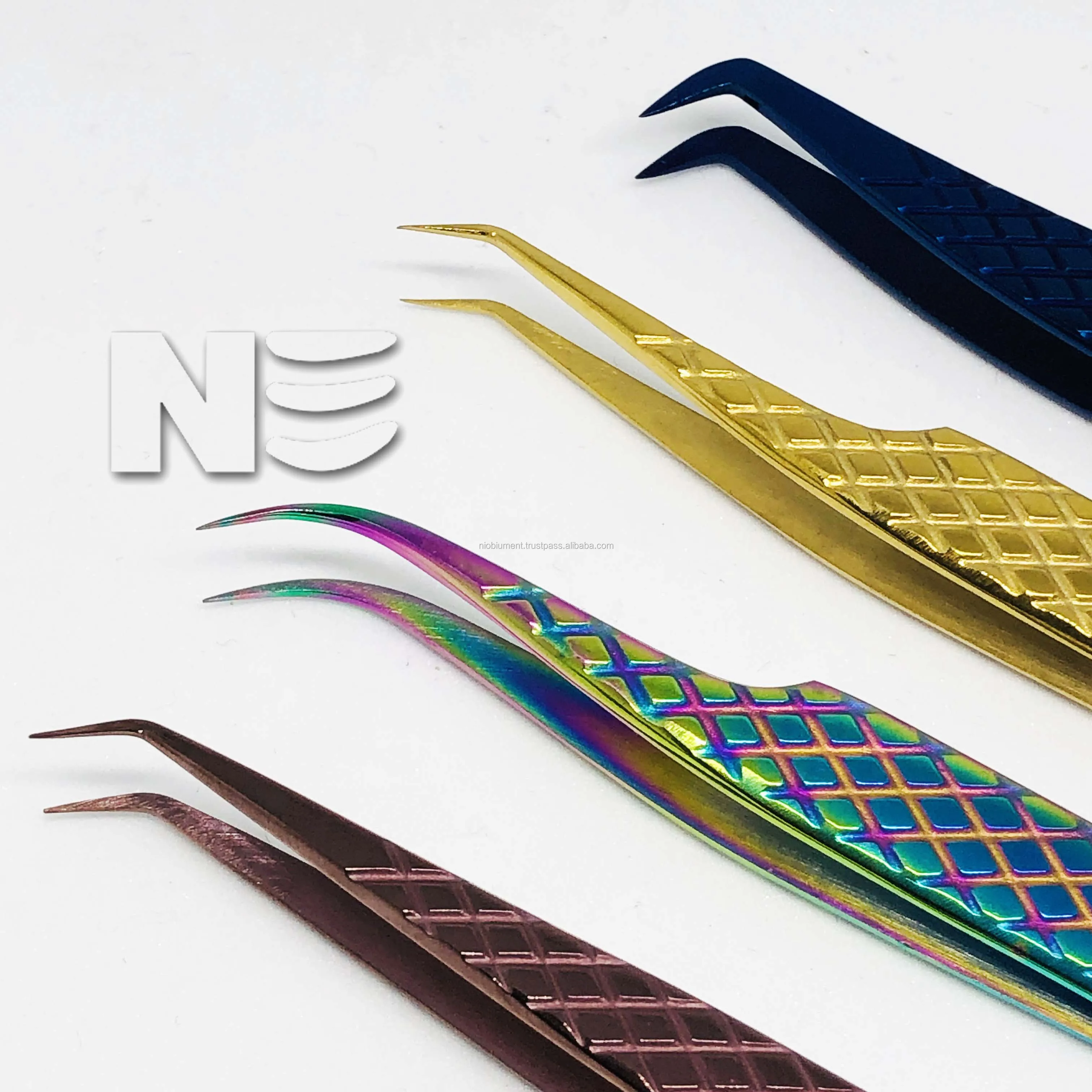 
Russian Volume Lash Tweezers / Eyelash Extension Tweezers / Eyelash Tweezers 