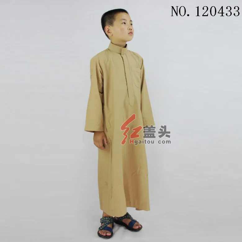 2022 New Design Best Sale Children Muslim Clothes Thobe Robe Kids Boys Arab Islamic Clothing Jubah Kids Abaya