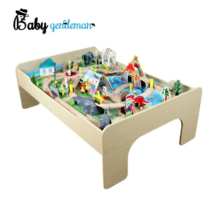 Новый дизайн деревянного поезда с столом