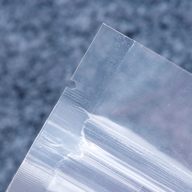 Block square flat bottom pouch eight side sealing transparent clear plastic bags