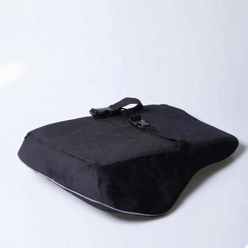 Custom Brand Embroidery Cushion Covers Breathable Memory Foam Lumbar Back Support Car Office Chair Seat Cushion