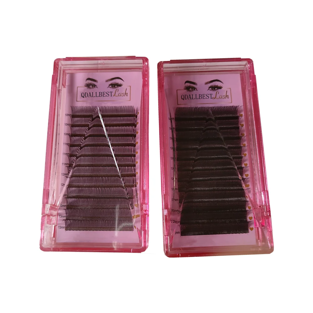 OEM Private Label Factory Full Volume Lash Extension Supplies Faux Mink Cashmere Eyelash Extension Hand Made Matte Black Baddie