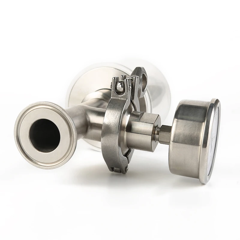 Three-clamp SS304 1.5 Inch Regulating Valve With Diaphragm Pressure Valve