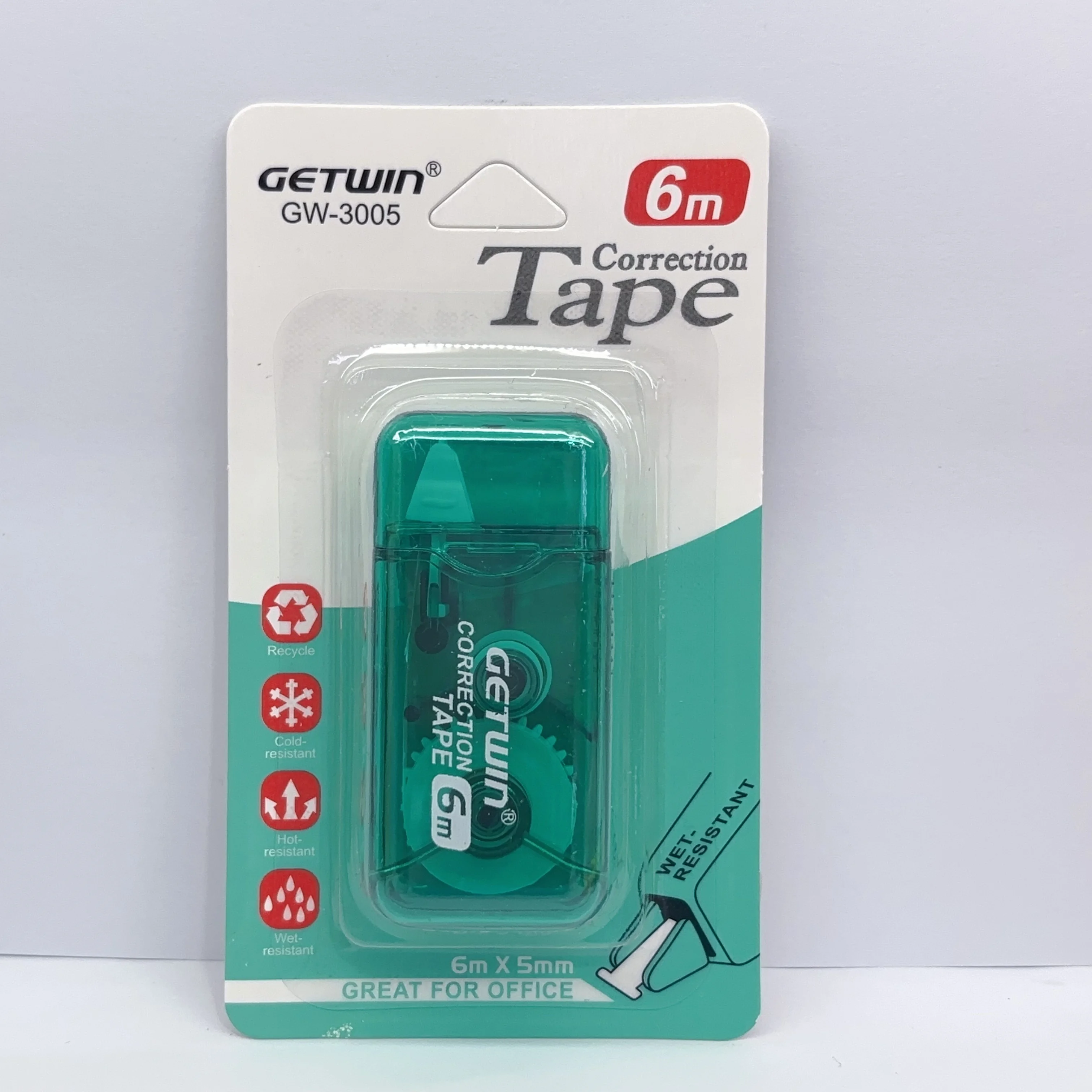 Corrector Promotional Gift Stationery Student Tape,Cute Kawaii Green blue red  Portable Correction Tape