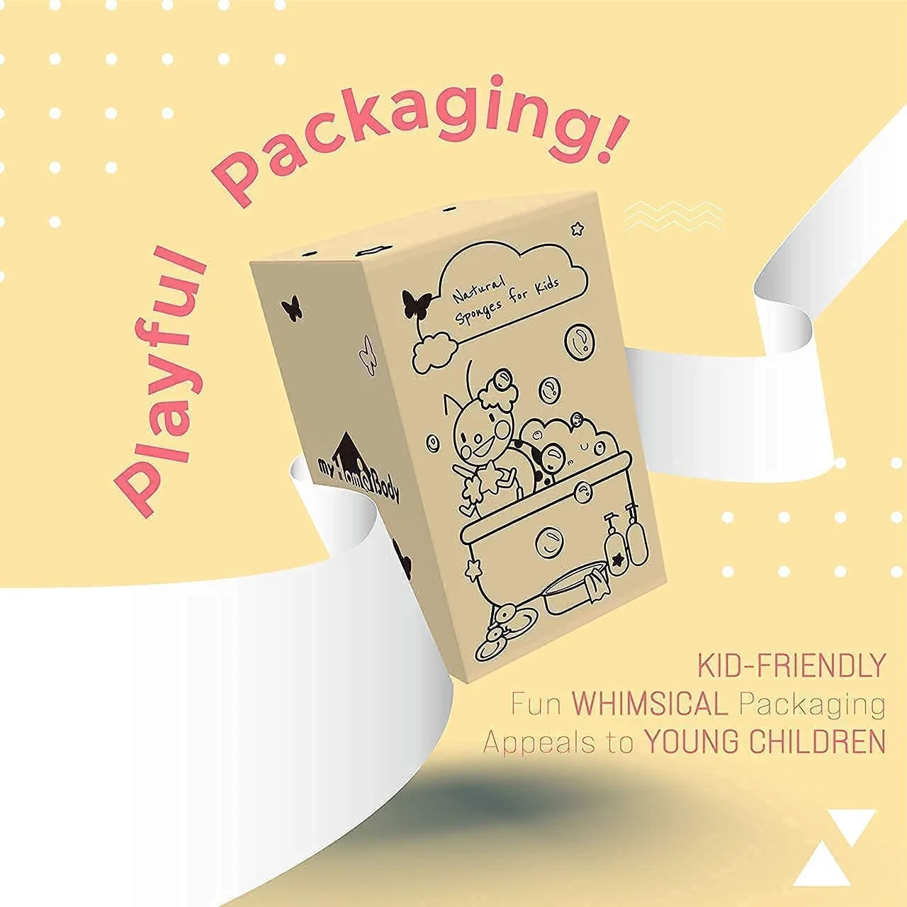 Wholesale 100% Natural and Safe Organic Plant-Based Ladybird Cute Face Puff Bath Sponge Konjac Baby Sponge For Infants Toddler