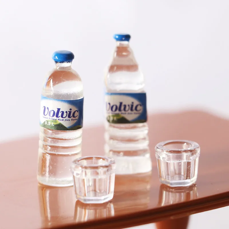1:12 doll house accessories mini simulation Mineral water cup set