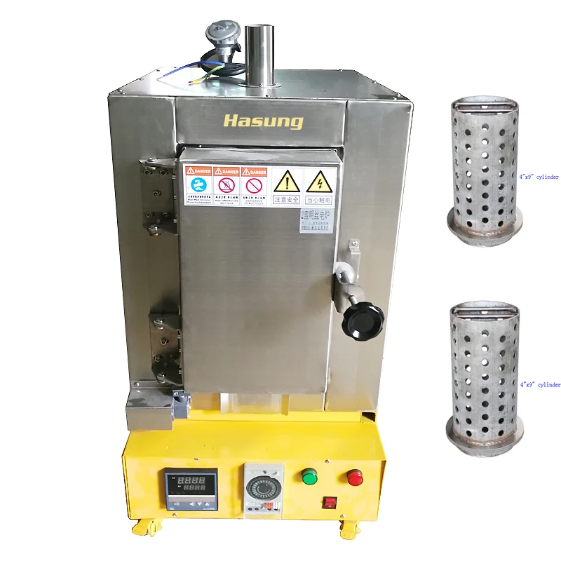 jewelry casting machine wax burning machine 2 pcs cylinders jewelry oven