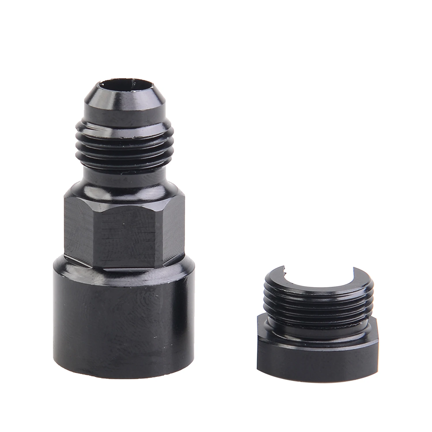 Aluminum Fuel Line EFI Adapter Fitting AN6 6AN Male TO 1/4 3/8 5/16 Quick Disconnect Push Hardline