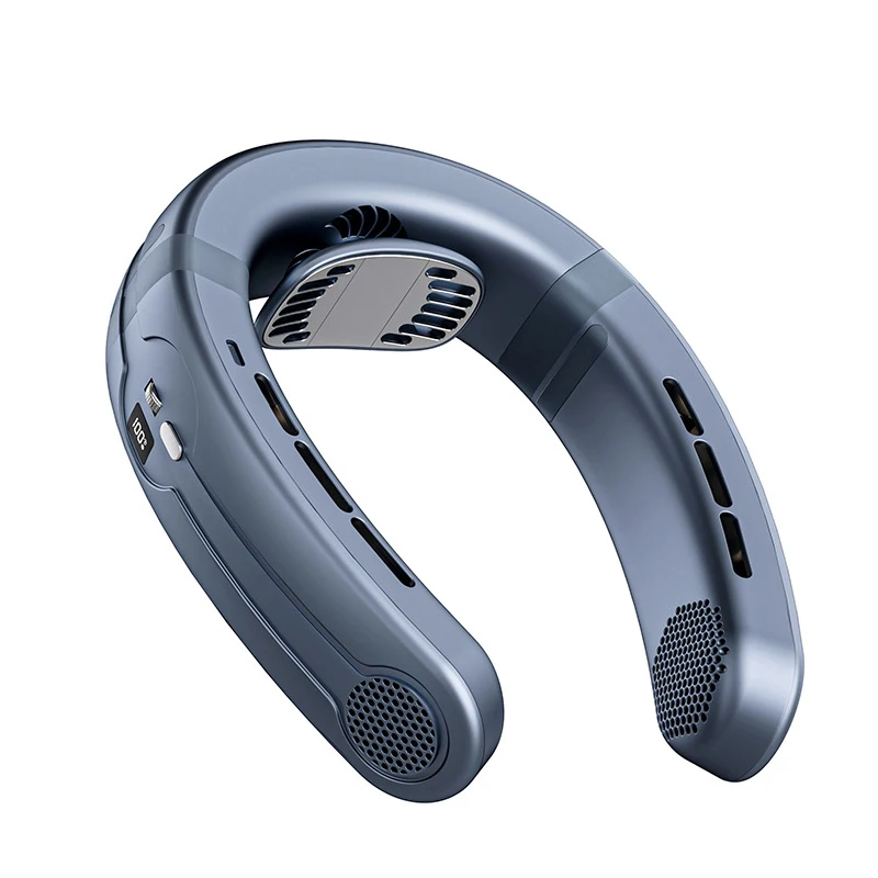 Wholesale Portable Bladeless Cooling Air Conditioner Mini USB Rechargeable Hanging Neck Fan