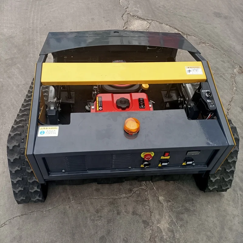 Rubber Tracked Robot Petrol Self-propelled Remote Control Mower CE Approved