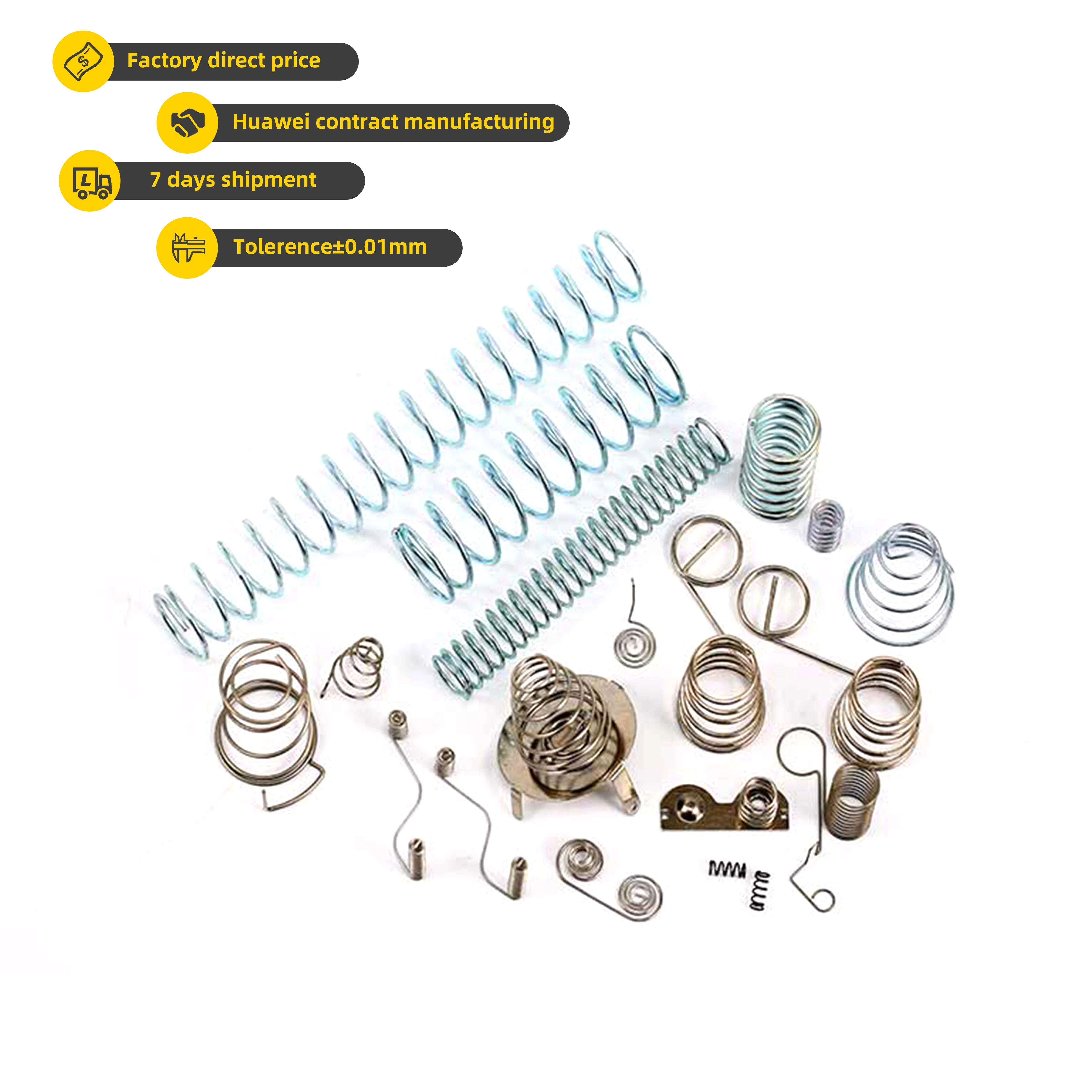 Поставщик высококачественных металлических длинных небольших регулируемых двойных крючков из нержавеющей стали 316, пружины высокого расширения