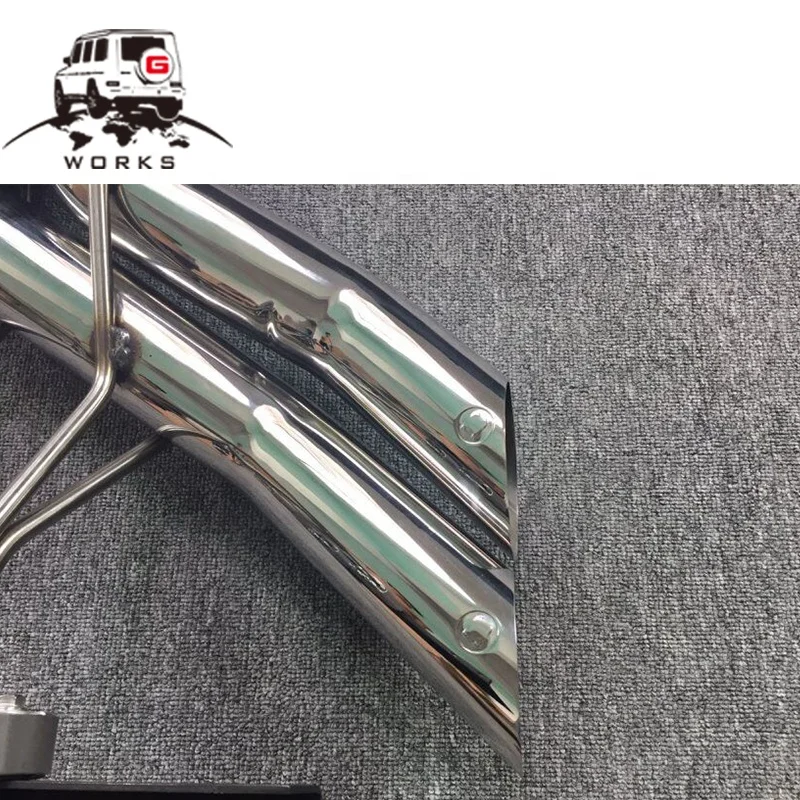 1990~2018 Year G Class W463 G63 G65 B Style Car Exhaust Tips Electroplating -chrome W463 G63 G65 G500 4 Tips Exhaust System