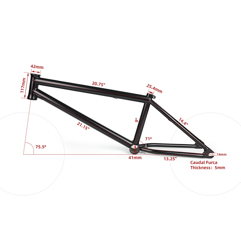 BFA01 Bike Parts chromoly BMX Frame Children Adult Racing Freestyle Bike Frame BMX Bicycle Frame