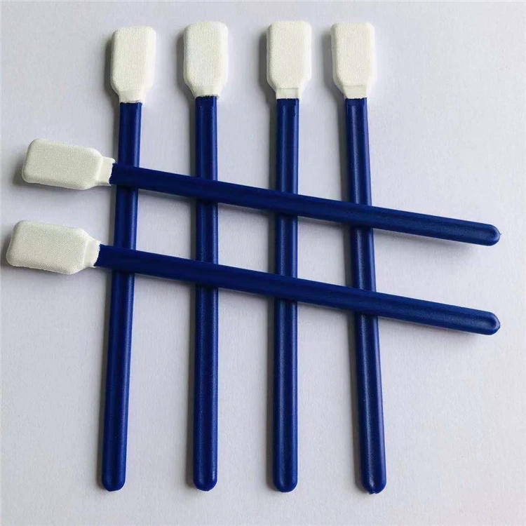 Lint free polyester foam tip cleanroom clean swabs for camera lens screens