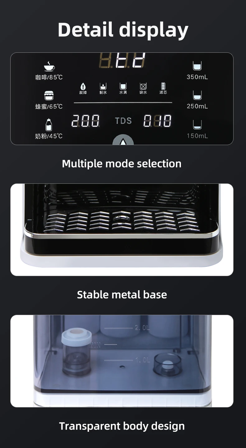 Countertop Reverse Osmosis Water Filter System 5 Stage Purification Portable Compact Ro Water Purifier For Home Drinking