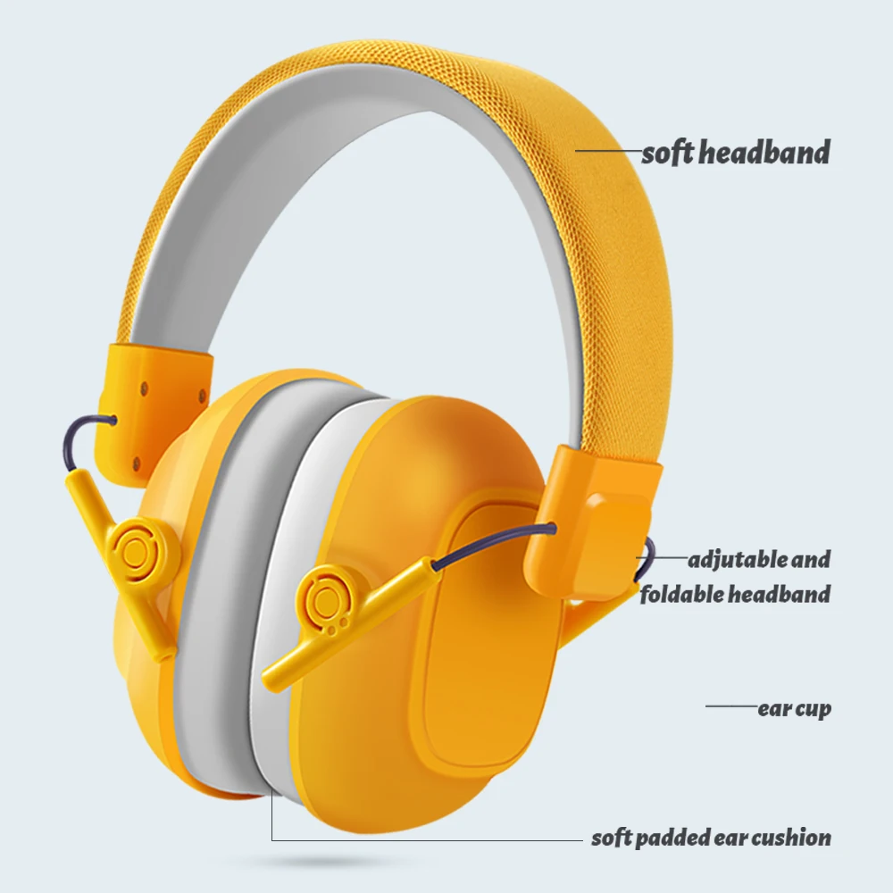 Hearing protector safety earmuff ear protector adjustable headband