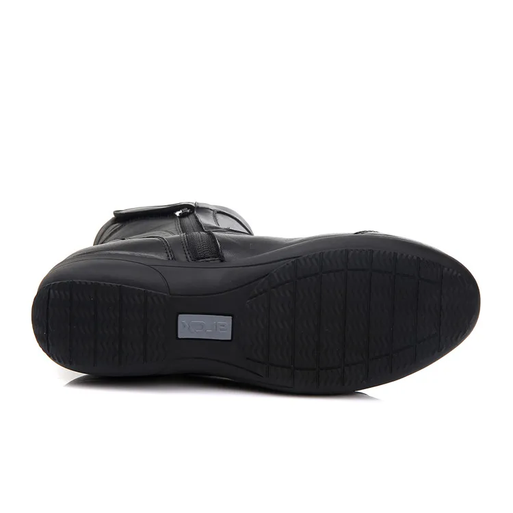 High Quality ARCX Calf Professional Protection YKK Zipper Waterproof Black Casual Cowhide Leather Womens Motorcycle Boots