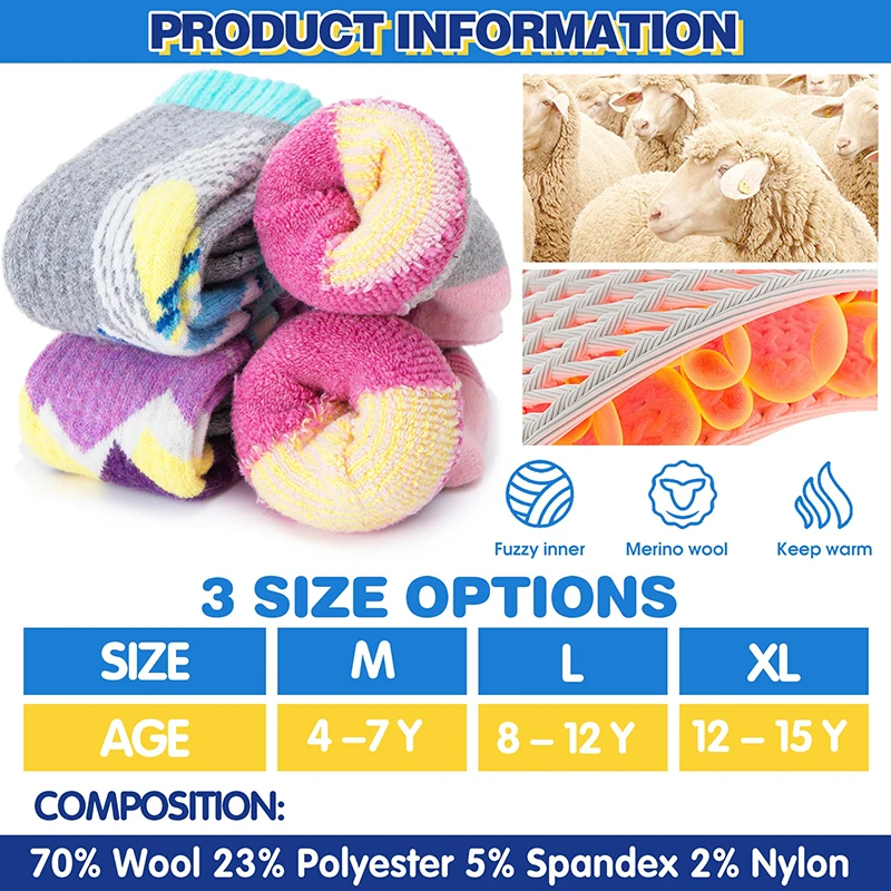 Thick Towel Socks Merino Wool Men Cashmere Wool Socks Warm Custom Wool socks