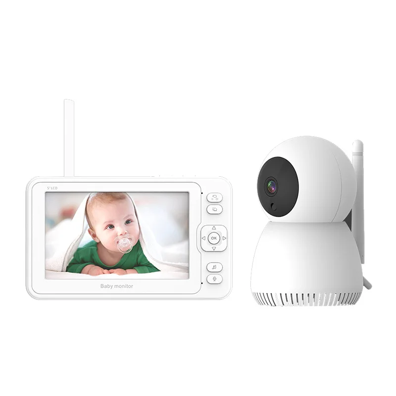 Hot Selling New 5 Inch Large Screen Baby Monitor Home Wireless Baby Pet Camera Smart Monitor