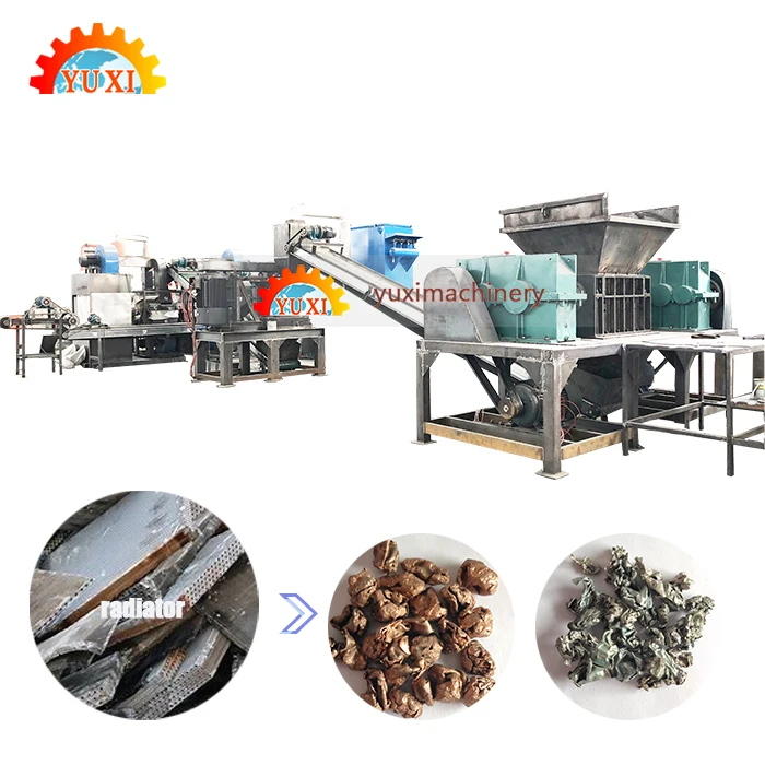 
Copper And Aluminum Recycle Machine Air Conditioner Scrap Radiator Recycling Machine 
