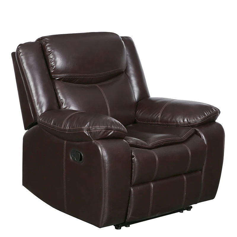 
Henglin Hot Sale living room furniture Power Recliner one seat sofa Home comfortable Recliner leather sofa From Anji Factory 