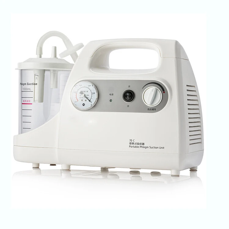Portable Medical Vacuum Suction Apparatus Single Bottle Phlegm Suction Machine