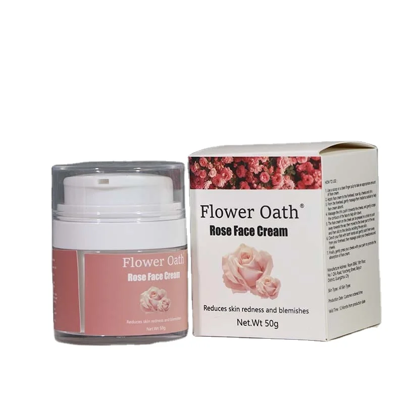 Cosmetics Durable for fair skin collagen anti acne for glowing skin Whitening Rose  anti wrinkle Face cream Floral scent