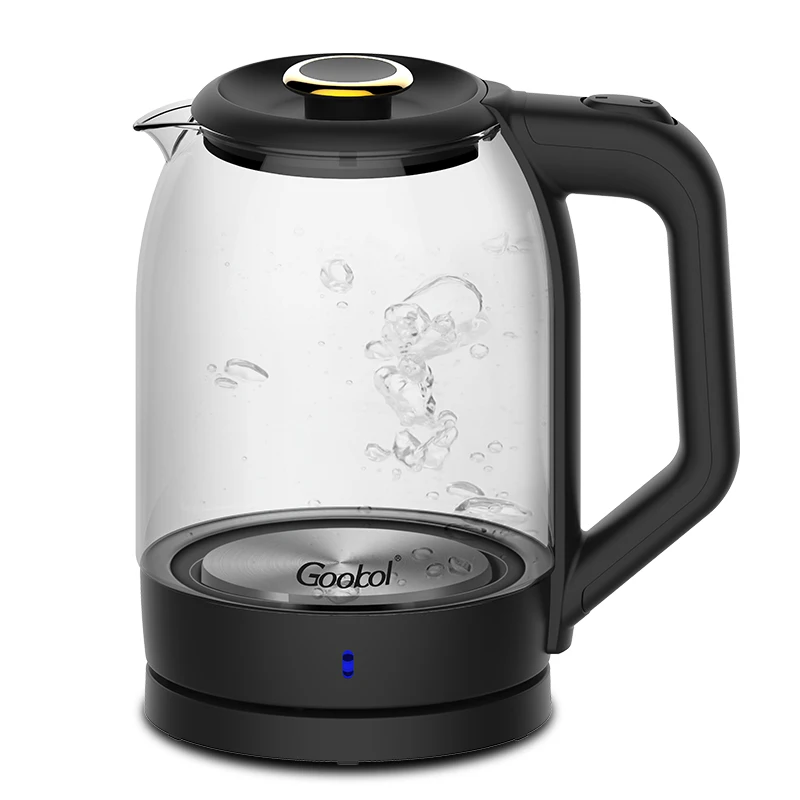 $0.01 sample FREE SHIPPING Everich 1.7L Electric Body Glass Water Kettle Boiler 304 Food Grade Steel Heating Plate High-Quality