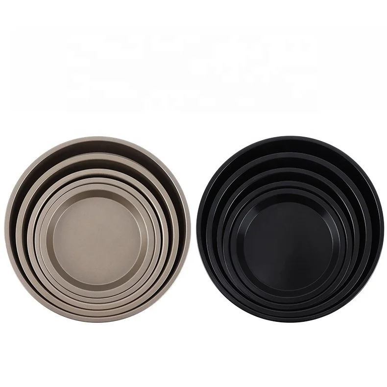 Bakeware Set Nonstick Kitchenware Baking Pan Round Pizza Tray Dropshipping Factory Outlet 6-10 Inch Carbon Steel Pizza Pan