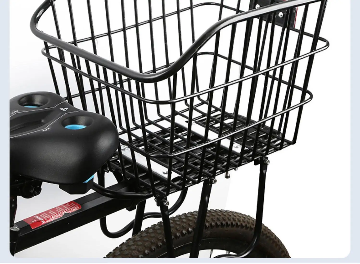 Mountain bike   rear seat rack storage basket put school bag  bicycle basket