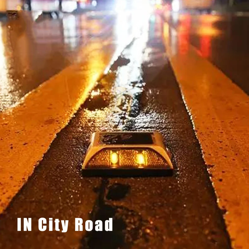 Cast aluminum road stud buried solar road stud blinking led cat eye road stud