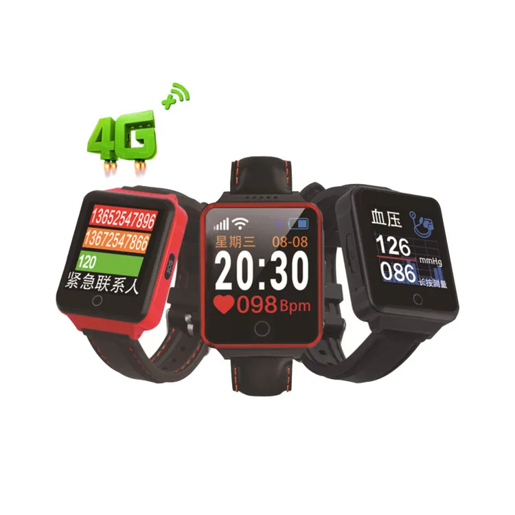 4G SOS GPS tracking H003 elderly smart watch with sim card