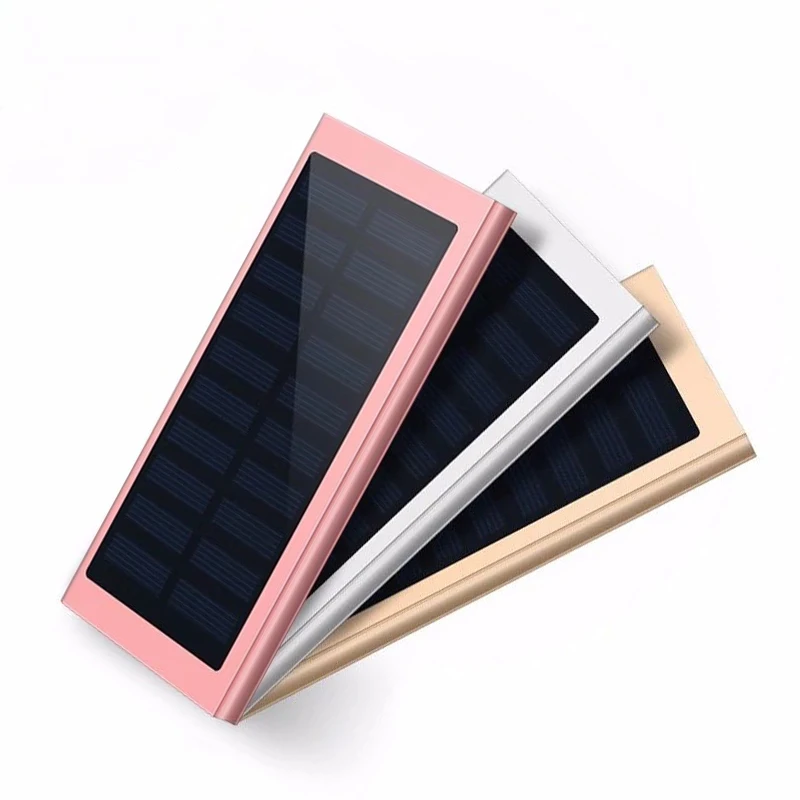 China New Trending Products  Support Solar Charging Battery Slim Power Bank 8000mAh