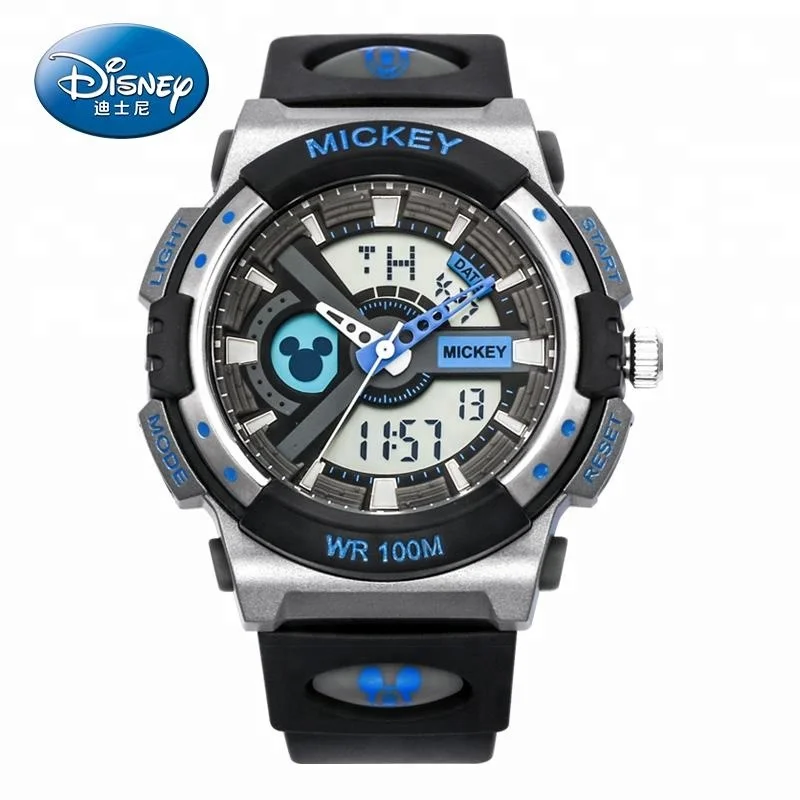 BAIDI Original Brand Disney Digital Watch For Children Luminous Dial Life Waterproof Multi-function Electronic Watch For Boys