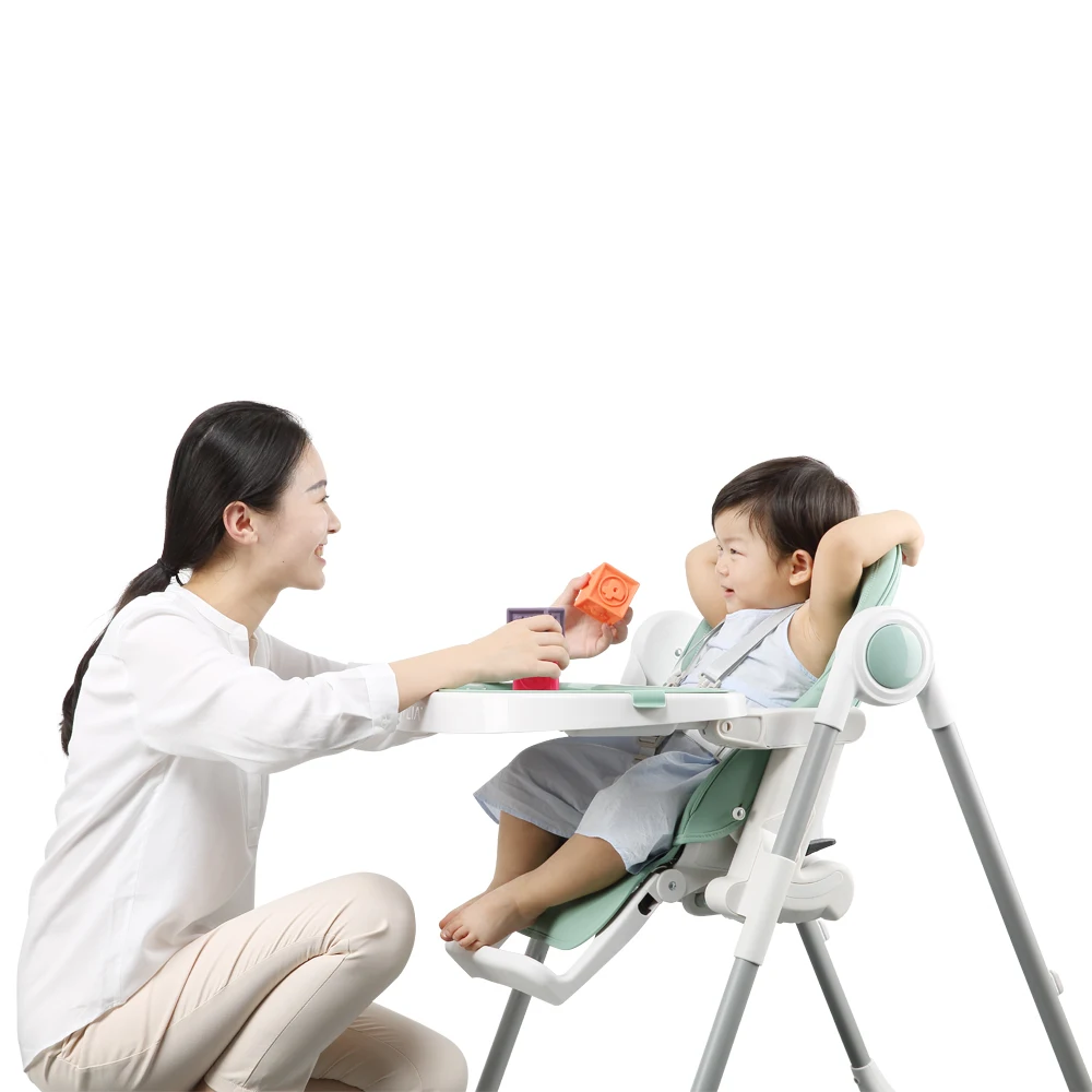ASTM F404 Restaurant Infant Multifunctional Feeding modern Sales Popular Plastic fast folding Baby High Chair