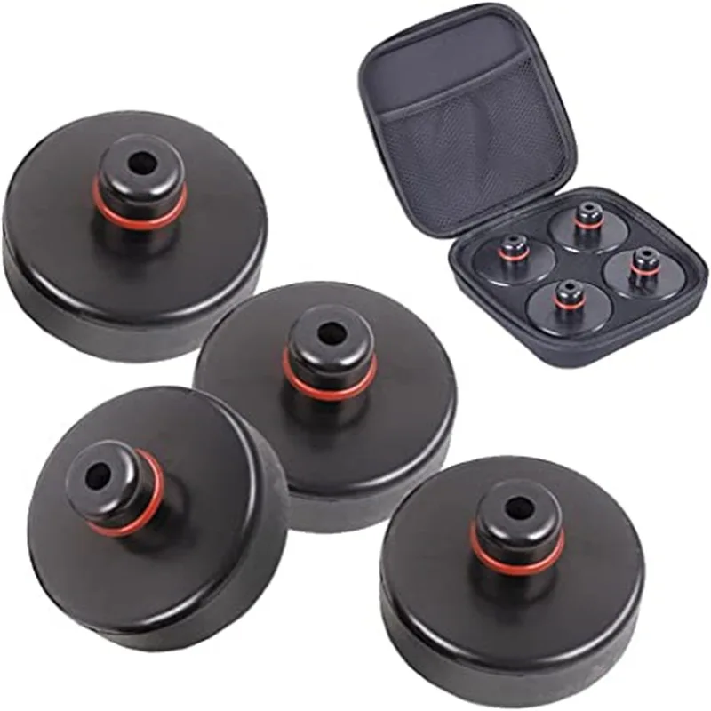 Rubber Jack Gato De Goma Lifting Jack Pad Adapter Tool 4 Pucks With Storage Bag For Model S