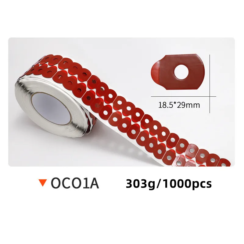 Red Eyeglasses Edging Anti Slip Glasses Double-Sided Adhesive Sticker Tape for Auto Edger Lens Processing