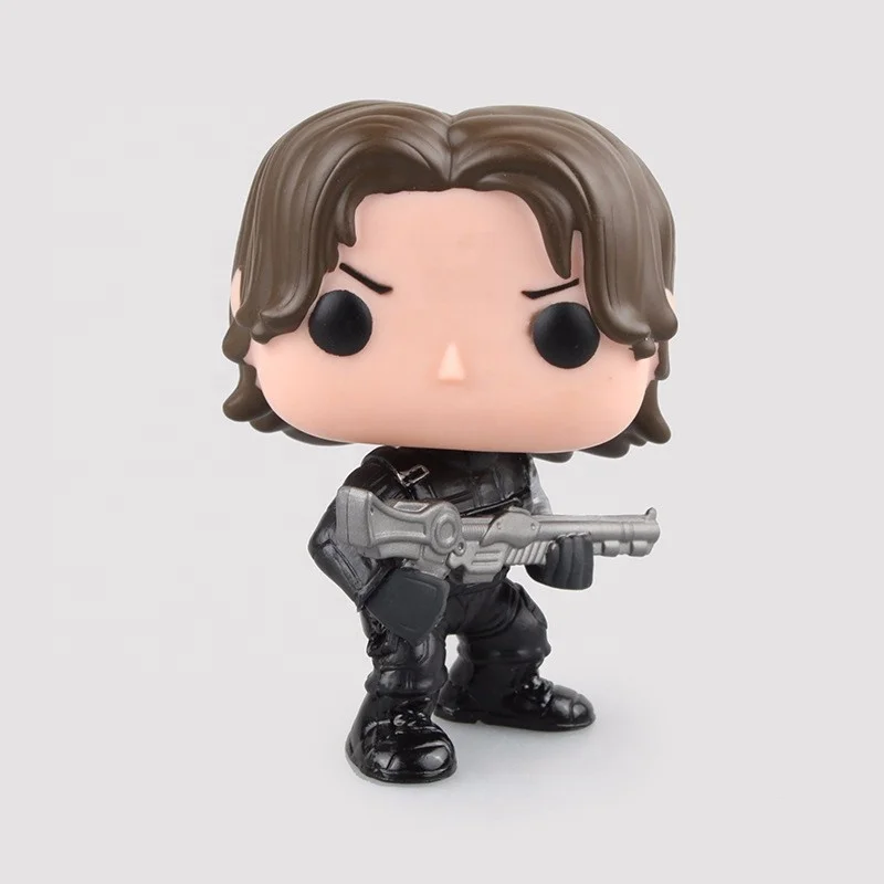  Фигурки героев поп-мрамора FUNKO игрушки Стив Роджерс 3 гражданская война зимний солдат черная вдова Черная пантера модель