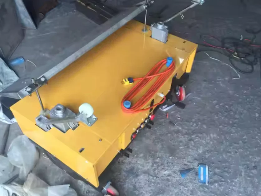 800mm 1000mm Automatic Cement Rendering Machines Wall Plastering Machine 220V Concrete Rendering Machine