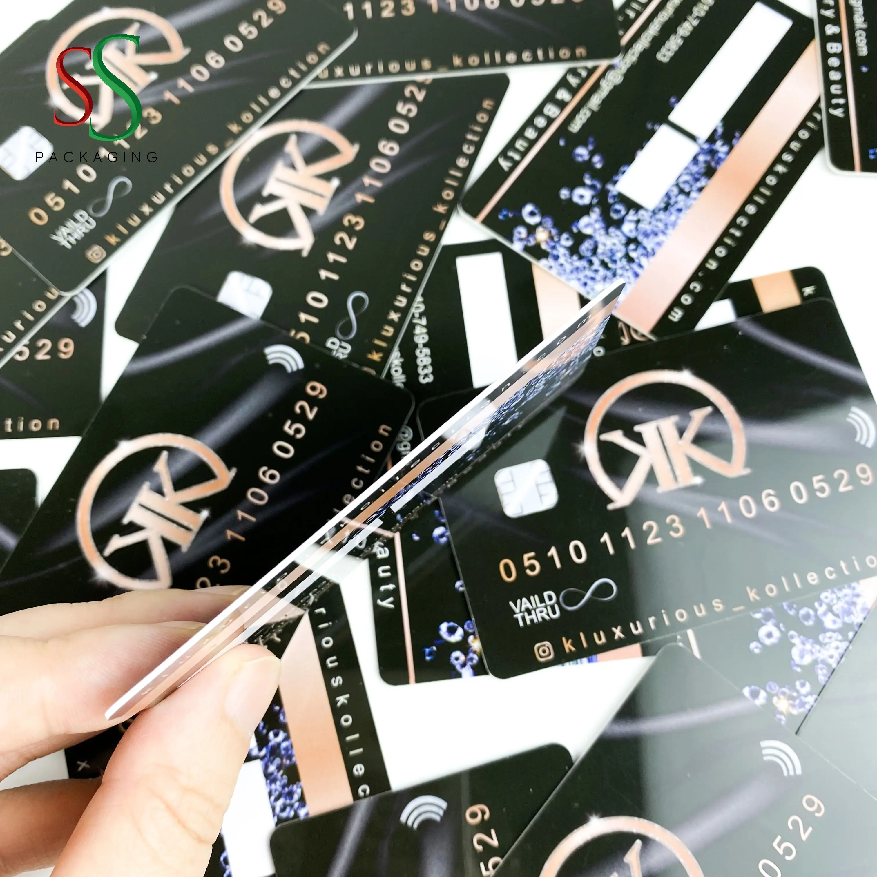 Wholesale Good Selling Custom Business Card Credit Visa with Own Logo Design