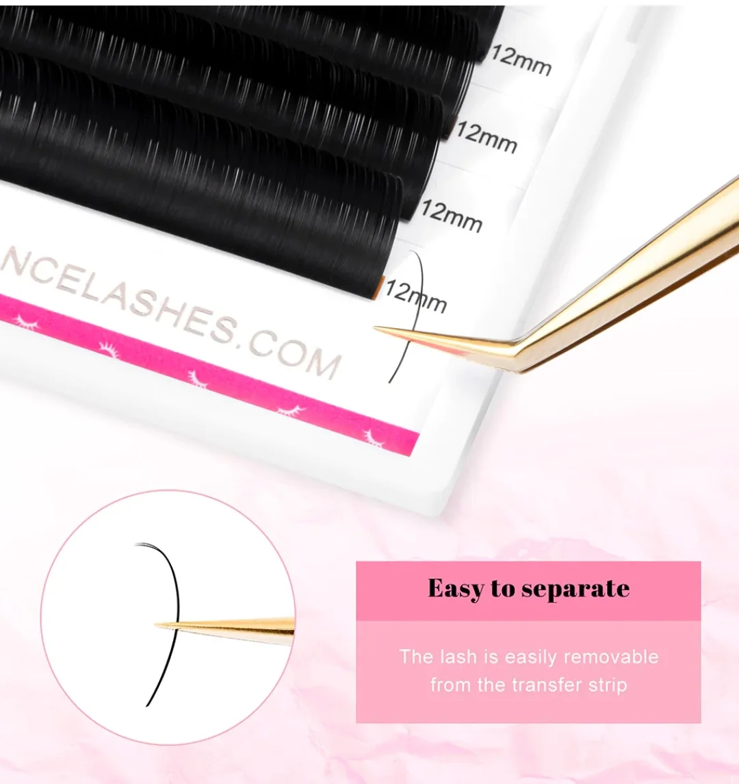 Russian Volume Eyelash Extension Cashmere Double Tips Ellipse Flat Lashes Silk Flat Lashes Extension Promades
