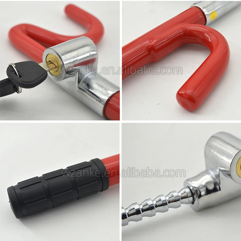 Universal Anti-Theft Clamp Heavy Duty Vehicle Safety Rotary Adjustable Lock Steering Wheel Lock