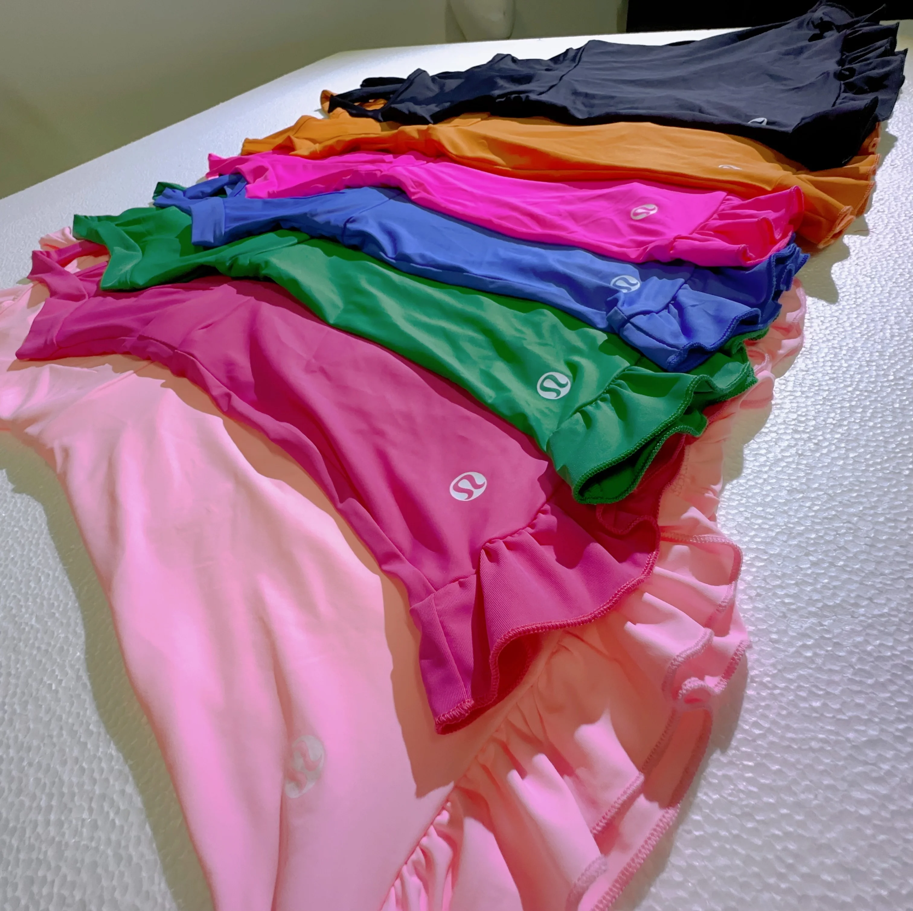 KERUI Popular Wholesale Custom Logo Workout Outfits Kids Golf Yoga Sport Skirt Tennis Dress With Pocket